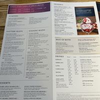 Main menu 2023  at Ship Inn in Rainhill