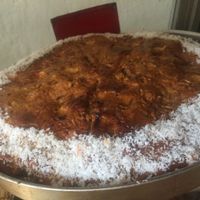 the apple cake  at Homemade New Chandra Bakery in Pushkar