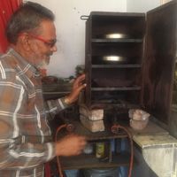 the vegan cake man! I forget his name! at Homemade New Chandra Bakery in Pushkar