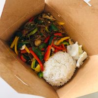 Sweet potato noodles - takeaway at Kinabolle in Oslo