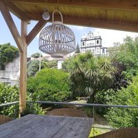 Rooftop view to the gardner. at Casa in Faial