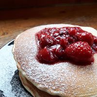 Homemade pancake at Casa in Faial