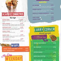 Menu  at Shree Krishna Vada Pav in South West London