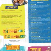 Menu at Shree Krishna Vada Pav in South West London