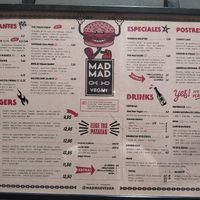 Menú at Mad Mad Vegan - Chueca in Madrid