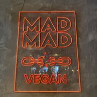 Neon signage/logo  at Mad Mad Vegan - Chueca in Madrid