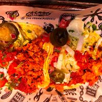 Fried cauliflower buffalo wings at Mad Mad Vegan - Chueca in Madrid