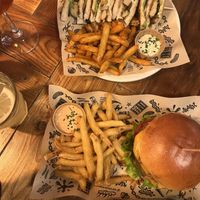 Vegan burger and sandwich  at Mad Mad Vegan - Chueca in Madrid