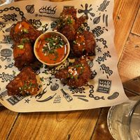 Homemade Buffalo coli wings   at Mad Mad Vegan - Chueca in Madrid