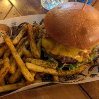 The Signature Mad Burger at Mad Mad Vegan - Chueca in Madrid