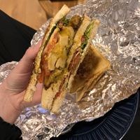 Club sandwich (my fave)   at Mad Mad Vegan - Chueca in Madrid
