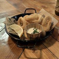 Calamari appetizer at Mad Mad Vegan - Chueca in Madrid