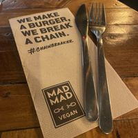 Napkin  at Mad Mad Vegan - Chueca in Madrid
