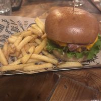 Double bacon and cheeseburger   at Mad Mad Vegan - Chueca in Madrid