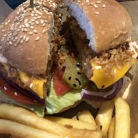 Chicken burger  at Mad Mad Vegan - Chueca in Madrid