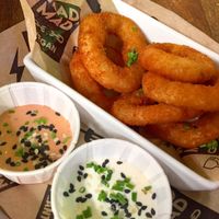 Aros de cebolla  at Mad Mad Vegan - Chueca in Madrid