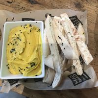 Mango hummus at Mad Mad Vegan - Chueca in Madrid