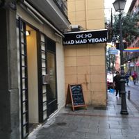 Outside at Mad Mad Vegan - Chueca in Madrid