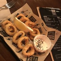 Crispy fried calamari (vegan) at Mad Mad Vegan - Chueca in Madrid