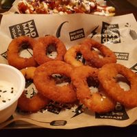 Onion rings at Mad Mad Vegan - Chueca in Madrid