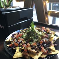 Nachos (good but not my favorite, the cheese was more a shy sauce)  at Mad Mad Vegan - Chueca in Madrid