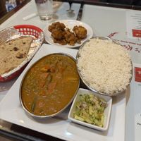 Veg korma and chapati  at Roopa's Kitchen in Temple