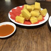 Fried tofu  at Wèi de Dòufu in New Taipei City
