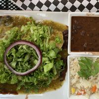 Bean enchilada at Tekila in Park City