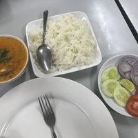 Curry & Rice 110 baht  at Delhi Sweets in Bangkok