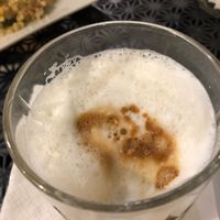 soy milk cafe latte  at Anhelo in Naples