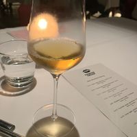 Green apple, jasmine, and coconut water beverage at Cookies Cream in Berlin