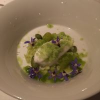 Cucumber ice (looks good but wasn't very tasty) at Cookies Cream in Berlin