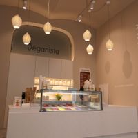 Counter at Veganista Ice Cream VII in Vienna