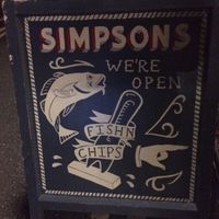 Outside sign at Simpsons in Stroud