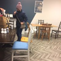 Seating area next door at Simpsons in Stroud