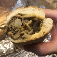 Vegan Impossible Meat Cheesesteak! at Savory Leaf Cafe in Trenton