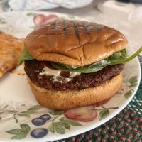 Farmer’s market burger  at Savory Leaf Cafe in Trenton