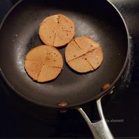 cooked pork roll at Savory Leaf Cafe in Trenton