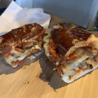 Chicken Parmesan sandwich   at Pythagoras Conscious Food Philosophy in Houston