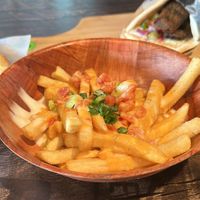 Cheese fries. Decent but might just need salt  at Pythagoras Conscious Food Philosophy in Houston