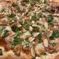 Kung pao pizza - it was fine    at Pythagoras Conscious Food Philosophy in Houston