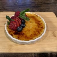 Crème brûlée   at Pythagoras Conscious Food Philosophy in Houston