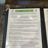 Burger menu  at Pythagoras Conscious Food Philosophy in Houston