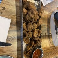 Fried Mushrooms 🤤  at Pythagoras Conscious Food Philosophy in Houston