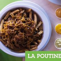 Poutine végane at Chez Victor - St Foy in Quebec