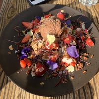 Buckwheat pancakes  at motherduck in Goolwa