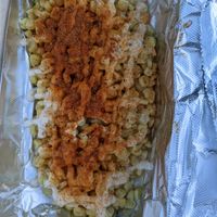 Cajun Street Corn at Sassy's Vegetarian Soul Food in Austin