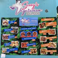 Menu at Sassy's Vegetarian Soul Food in Austin