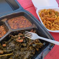 Mac'n'Cheese at Sassy's Vegetarian Soul Food in Austin