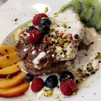 Buckwheat pancakes  at Kat's Kitchen Brunch Club in Split